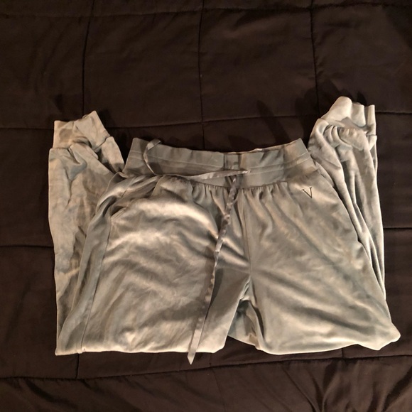 Victorias Secret velor sage green joggers, sleepwear, sweatpants - Picture 13 of 13